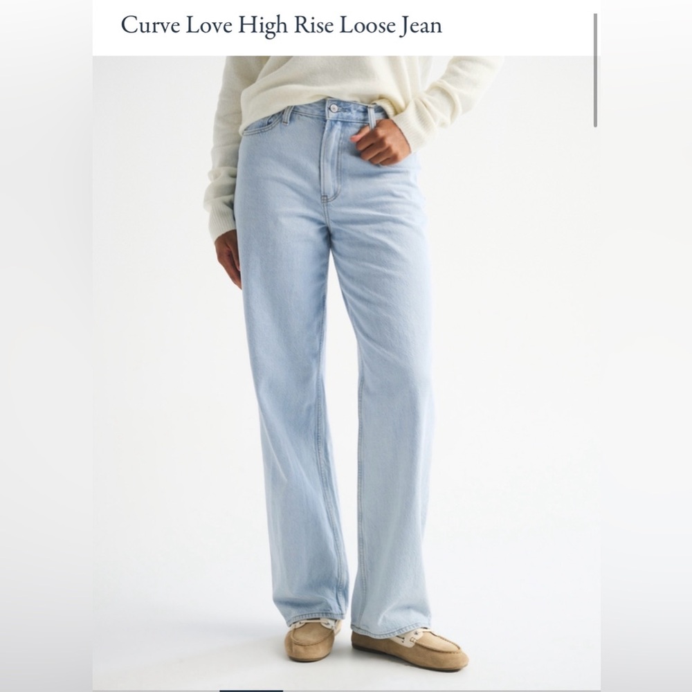 Abercrombie High Rise Loose Jeans